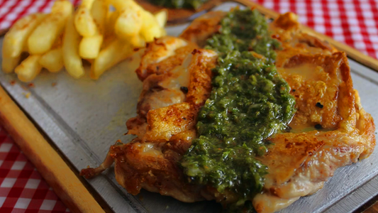 Churrasco de Pollo Andino con chimichurri