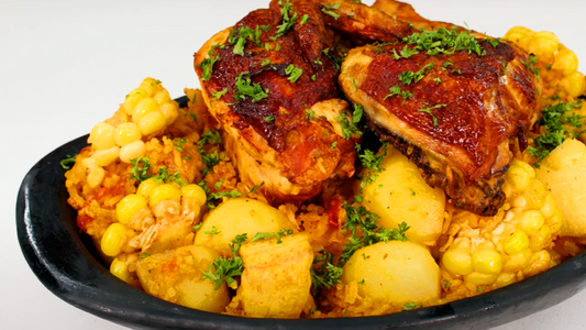 Sudado de arroz con pollo